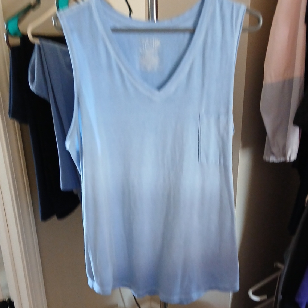 Time and Tru Sky Blue Tank Top